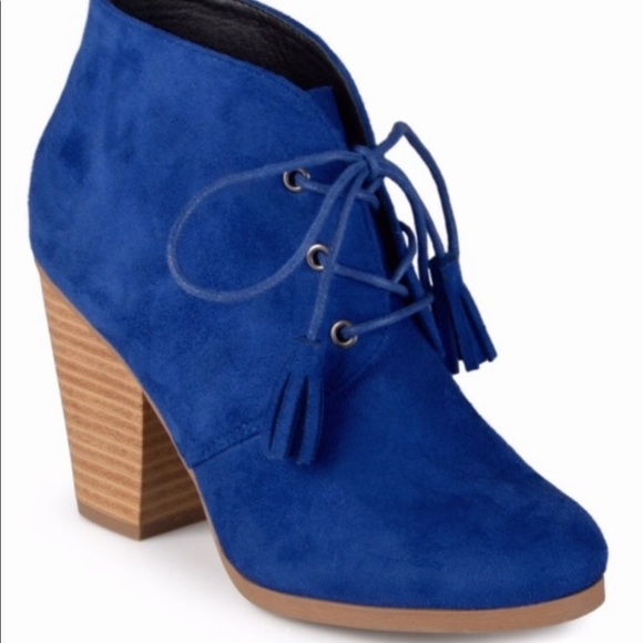Blue heeled boots - Picture 2 of 8
